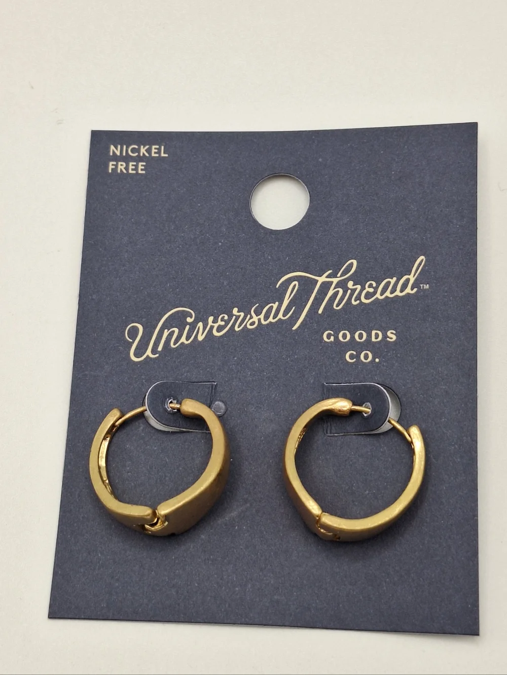 Universal Thread Gold Huggie Hoop Earrings | Chunky Matte Minimal Hoops